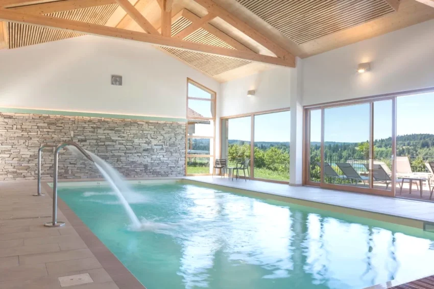 Hotel Spa Les Rives Sauvages spa intérieur avec piscine à Malbuisson