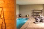Misincu piscine intérieure avec vue et spa à Cagnano