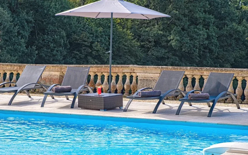 Piscine Château de Tressé à Pouancé
