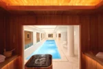 Piscine intérieure chauffée avec spa Villa-des-Prés dans le 6e arrondissement de Paris