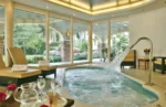 Relais de la Poste spa avec jacuzzi et piscine intérieure à Magescq