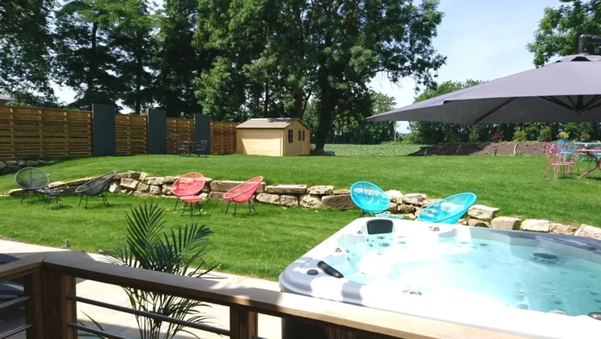 Spa avec jacuzzi et piscine intérieure à Baldersheim Le Moulin d'Oscar & Spa - Mulhouse Nord